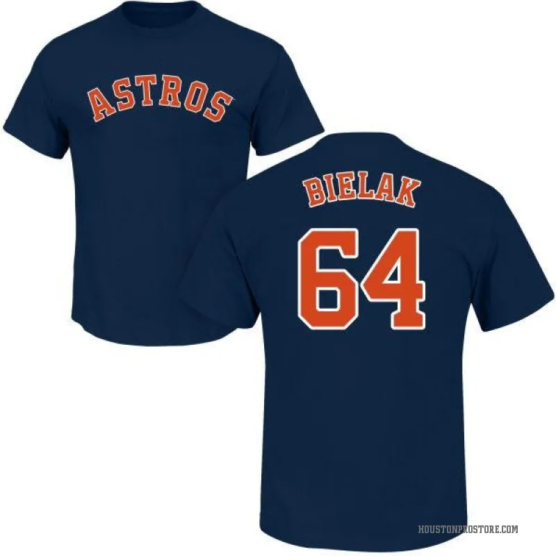 Brandon Bielak Houston Astros Women's Navy Backer Slim Fit Long